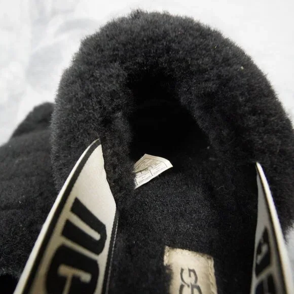 UGG Fluff Yeah Slide Shoes Womens Size 9 Sheepskin Sandal Slippers Fuzzy Cozy - Picture 7 of 9